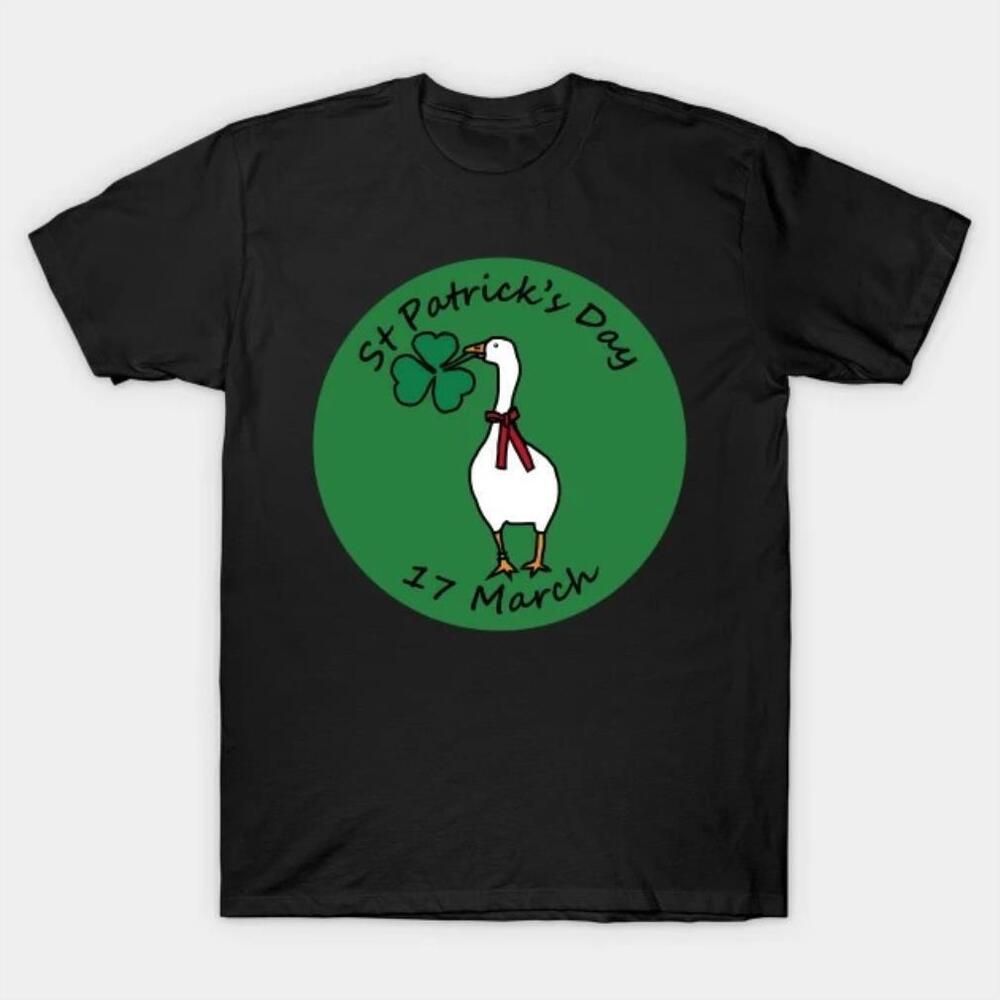 Gaming Goose With Shamrock St Patricks Day Tshirt